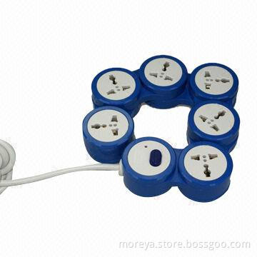 360-degree flexible universal extension socket